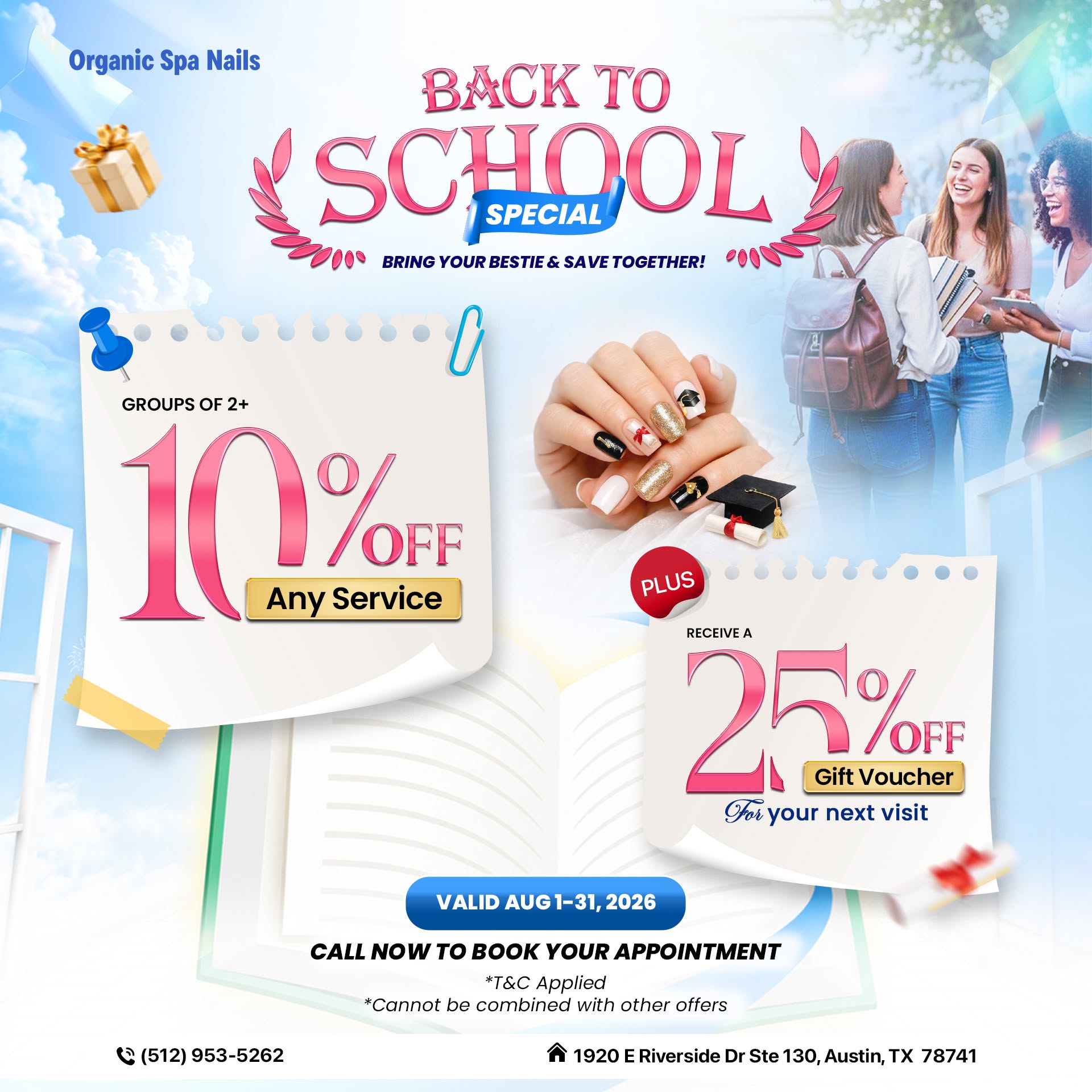 🌟 Organic Spa Nails - Promotion 🌟